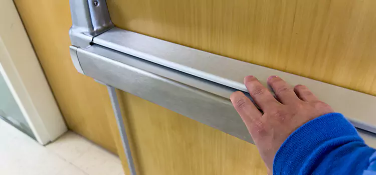 Installing a Push Bar on a Door Ceres